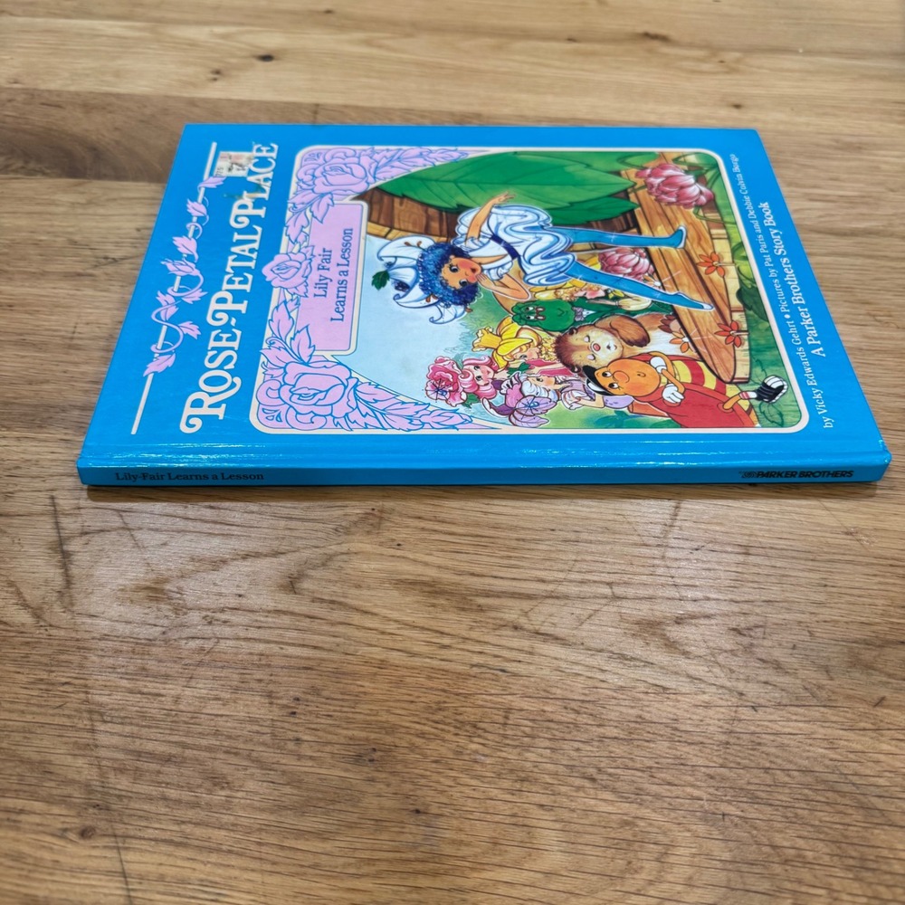 Rose Petal Place Lily Fair Learns a Lesson 1984 Parker Brothers Story Book Vtg - Picture 7 of 8
